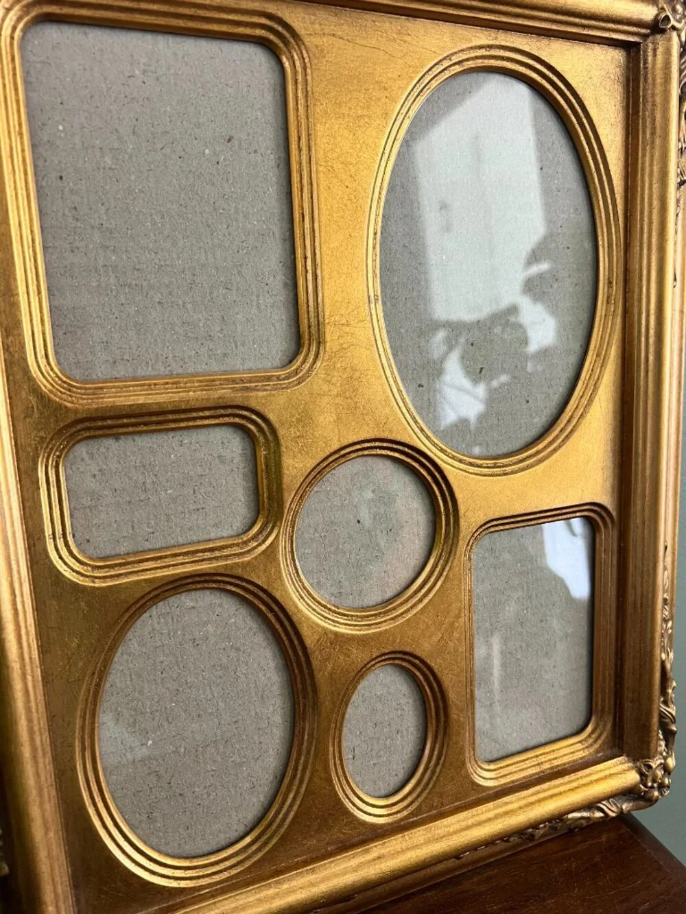Melannco Ornate Gold Collage Picture Frame 7 Opening Wall Display